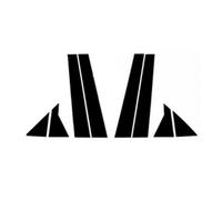 colonna finestrini BC Compatibile Con Hyundai Per Avante 2011 2012 2013 2014 2015 2016 Adesivi Decorativi Montanti Montanti Colonne Porte E Finestre Neri