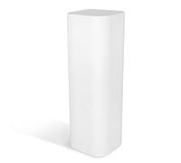 Colonna in polietilene, SWEET TABLE 90 Dimensioni 30x30x h90 cm ideale per un ambiente esterno ed interno colore bianco bianco