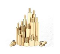 Colonna in rame esagonale a passaggio singolo, prigioniero in rame distanziatore, colonna di supporto esagonale a passaggio singolo, viti, bulloni, M3 / + 3 + 4 + 5-M3x10 + 3 (20 compresse)