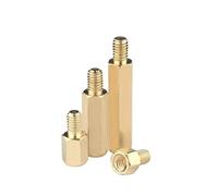 Colonna in rame esagonale a testa singola, prigioniero per cablaggio unidirezionale, colonna di isolamento esagonale, vite per colonna in rame, M3 / M4 M3 * 10 + 6-M4 * 22 + 6-5 pezzi