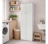 KIT MOBILE ARMADIO MULTIUSO H183 L62 P34 Cm FINITURA BIANCO LISCIO SARMOG 168k