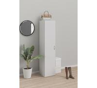 SPACE Armoire de chambre style contemporain - Blanc mat - L 39 cm