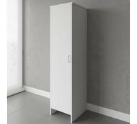 Colonna multiuso 180 cm in PVC con ripiano e vano porta scope Kandy