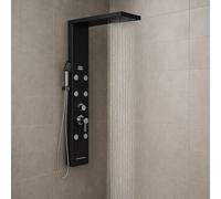 Colonna Pannello Doccia 4 Funzioni York-1 Black Display Controllo Temperatura