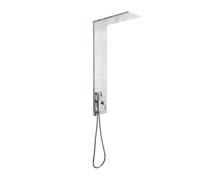 Metaform modello "Trend" pannello doccia in acciaio inox lucido, 4 funzioni