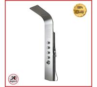 Colonna Pannello Doccia Idromassaggio Soffione con Doccetta Cascata Acciaio Inox