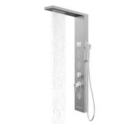 Colonna Pannello Doccia Shine-1 Cromo 4 Funzioni Luce Display Temperatura Cromo
