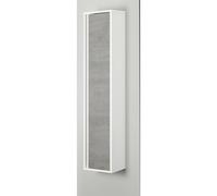 COLONNA PENSILE SOSPESA"FABULA" BIANCO E CEMENTO, 30X24X150 CM