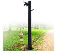 Colonna per giardino da esterno, Rubinetto a colonna for esterni in acciaio inossidabile da 95 cm con stili multipli di gancio for tubo flessibile(C,Hexagon)