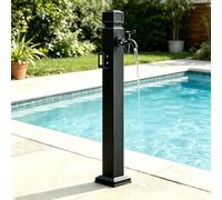 Colonna per rubinetto da esterno indipendente Rubinetto per acqua da giardino in acciaio inossidabile con spruzzatore portatile, idrante da giardino resistente alle intemperie(B,Height: 80cm/31.5in)
