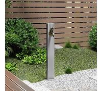 Colonna per rubinetto da giardino autoportante con supporto per tubo di irrigazione antigelo e pistola a spruzzo a prova di uccelli per soluzioni di irrigazione invernale.