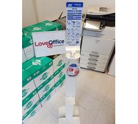 Colonna piantana colonnina SANITEC x gel igienizzante con sistema antitaccheggio