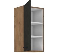 Colonna ROCK - Melaminico decoro rovere lancillotto e grigio matera - 1 anta - L40 x H72 cm