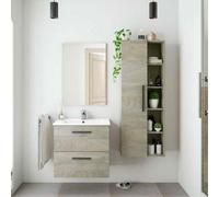 Colonna sospesa mobile bagno Athena Armadietto in legno per mobili 51x25135 cm