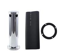 Colonna Spillatrice Birra Acciaio Inox Regolabile 3" Doppio Rubinetto - Resistente Antiruggine, Ideale per Bar Casalingo (Doppia faccia)