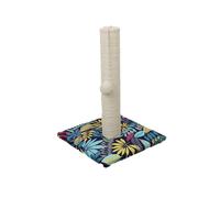 Croci Color Leaves - Tiragraffi per Gatti Adulti, Grandi e Piccoli, Tappetino con Albero 42cm e Corda con Pallina Gioco Calmante Gatto, Graffiatoio in Sisal, Giochi per gli Animali da Casa