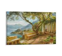 Colonnato classico Quadro Su Tela Paesaggio Tela Dipinti Stampe Da Parete Quadri E Pronta Da Appendere Per Soggiorno, Camera Da Letto Cucina 20x30inch(50x75cm)