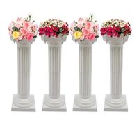 Colonne a colonna romana per matrimoni, 4 pezzi, decorazione per eventi, piedistallo, decorazione per feste, colonne per vasi di fiori per decorazioni eleganti