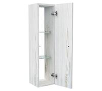 Colonne Arredo Bagno, Soggiorno, Camera Dimensioni 100x25x25 cm Apertura Push pull - Doppio verso apertura anta - Design 100% made in Italy (Shabby chic, Apertura anta da sinistra verso destra)