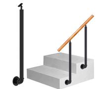 Colonne balaustre montate lateralmente per gradini interni, montanti per ringhiere di scale con staffe regolabili per giardini di ville loft e corridoi, montanti in ferro battuto per ringhiere di scal