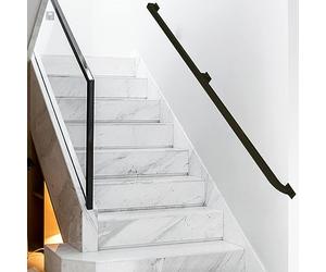 Colonne e balaustre metalliche per scale Corrimano for scale in ferro battuto 30-600 cm Maniglione for montaggio a parete(8.2ft/250cm)