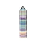 Colonne in Fluorite A Forma di Diamante A Sei Facce, Bacchette Curative in Cristallo, Pietre Dell'aura E Ornamenti per Statue in Pietra di Cristallo. Regalo Decorativo per La Meditazione