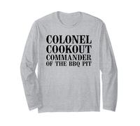 Colonnello Cookout Commander of the BBQ Pit Barbecue Smoker Maglia a Manica