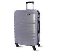 Colonnello Tapioca Valigia media 23 kg | Valigia da viaggio rigida con 4 ruote doppie a 360°, lucchetto numerico e manico telescopico | Bagaglio impermeabile per viaggi in aereo, argento, Classico