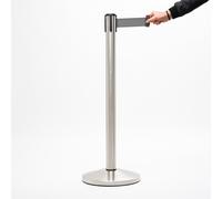 Colonnina con Nastro da 3 m in Metallo Silver nastro Grigio
