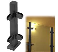 Colonnina per ringhiera nera opaca per recinzioni interne/esterneGuardrail per patii s hotelsInclude bulloni perInstallat