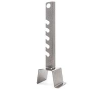 Colonnina reggispiedo regolabile 31 cm con 5 asole per girarrosto camino