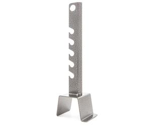 Colonnina reggispiedo regolabile 31 cm con 5 asole per girarrosto camino