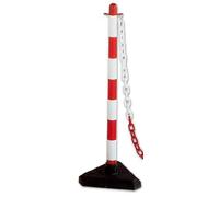 Colonnina Segnaletica con Base in Plastica per Delimitare in Pvc Altezza 90 cm
