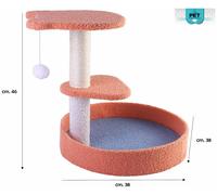 Colonnina Tronchetto Tiragraffi Gioco per Gatti 14 modelli Colorati PET Friends