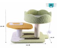 Colonnina Tronchetto Tiragraffi Gioco per Gatti 14 modelli Colorati PET Friends
