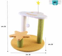 Colonnina Tronchetto Tiragraffi Gioco per Gatti 14 modelli Colorati PET Friends