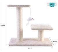 Colonnina Tronchetto Tiragraffi Gioco per Gatti 14 modelli Colorati PET Friends