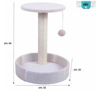 Colonnina Tronchetto Tiragraffi Gioco per Gatti 14 modelli Colorati PET Friends