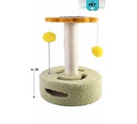 Colonnina Tronchetto Tiragraffi Gioco per Gatti 14 modelli Colorati PET Friends