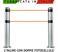 Colonnine Doppia Fotocellula Alluminio Estruso Anodizzato Parapioggia Comp. Nice