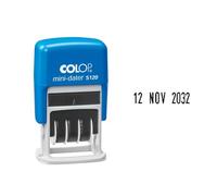 Colop 104701 Data Timbro Mini Dater S120, mesi in lettere, FR