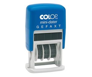 Colop 105207 Data Timbro S160 con testo gefaxt con impronta a due colori