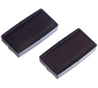 Colop ALCB.20.N Confezione da 2 Cuscinetti E/20 di Ricambio per Timbri, Nero, 38 x 14 mm
