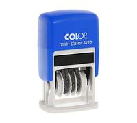 COLOP Mini timbro data S 120 SD - data in cifre con anno breve, ad esempio 25.11.29, piccolo
