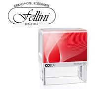 COLOP - PR 60 G7 BI - Timbro Printer 60 - 37 x 76 mm - 8 righe - autoinchiostrante - nero - Colop - 48004 - Conf. da 1 Pz.