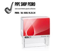 COLOP - PR40G7.BI - Timbro Printer 40 - 23 x 59 mm - 6 righe - autoinchiostrante - nero - Colop - 48002 - Conf. da 1 Pz. - PR40G7.BI