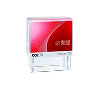 COLOP Printer 20 - Timbro con scritta "ERLEDIGT e pittogramma", colore: blu-rosso, pronto all'uso, circa 5000 impronte