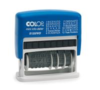 COLOP - S120WD - Timbro Mini Info S120-WD Datario + Polinomio - 12 diciture 4 mm - autoinchiostrante - Colop - 38128 - Conf. da 1 Pz. - S120WD