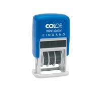 Colop S160/L1 MiniDater 5 x 25 mm, cuscino da 4 mm con ingresso rosso/blu, 7 x 4
