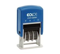 Colop S160-L2 Mini Text Dater Stamp PAID 12 Years Self-Inking Imprint 12 x 25mm